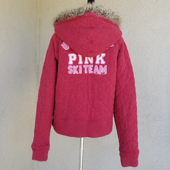 [SOLD] Pink Victoria's Secret Zip Up Jacket - Picture 2 of 8